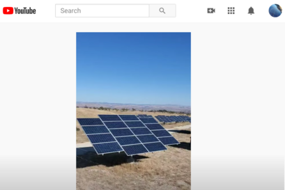 Video - solar farm panels after cleaning