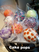 Cake pops, party favorites in rum or lemon flavors