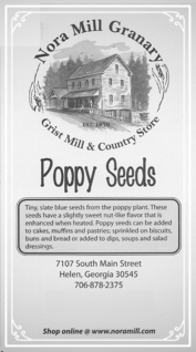 Nora Mill Poppy Seeds