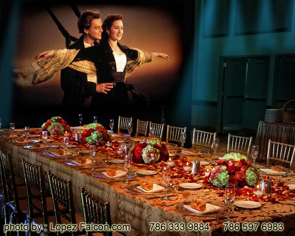 Titanic Quince Parties Theme Miami Stage Decoration Photography Ideas Centerpieces