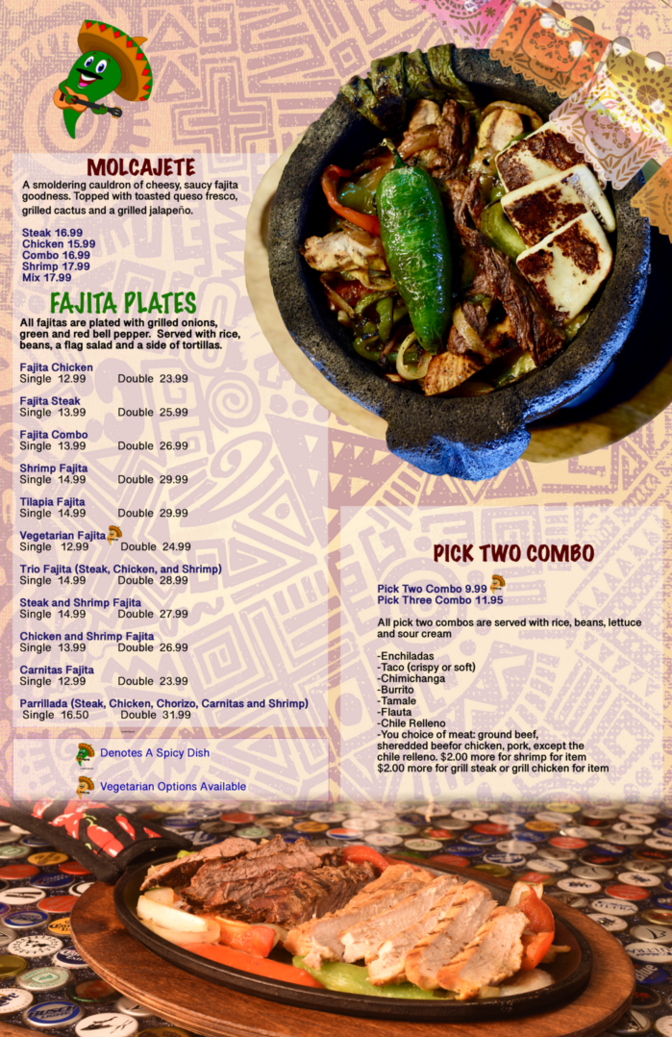 Jose'peños Mexican Restaurant in O'fallon, Mo Menu