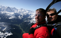 helicopter skydive switzerland