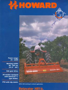 Howard Rotavator Model HR16 Brochure