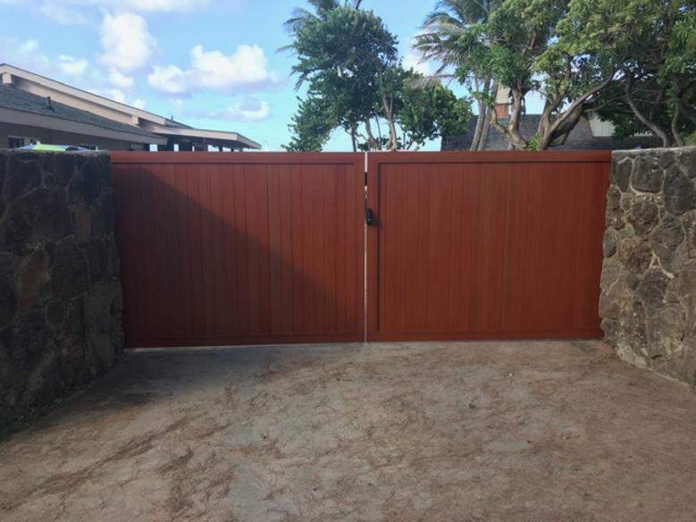 ISLAND RAILING & GATES LLC Gates Hawaii, Knotwood Gates