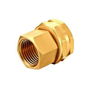 BRASS 3/4" GHT Female to 1/2" NPT Female Garden Hose Fitting Swivel Adaptor