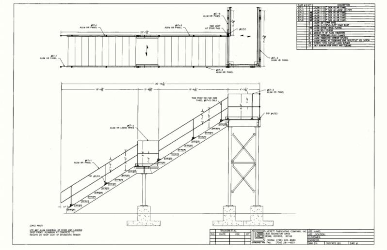 stairs drawing detail