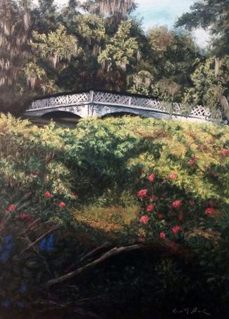 "Magnolia Bridge", 30"x40", $700