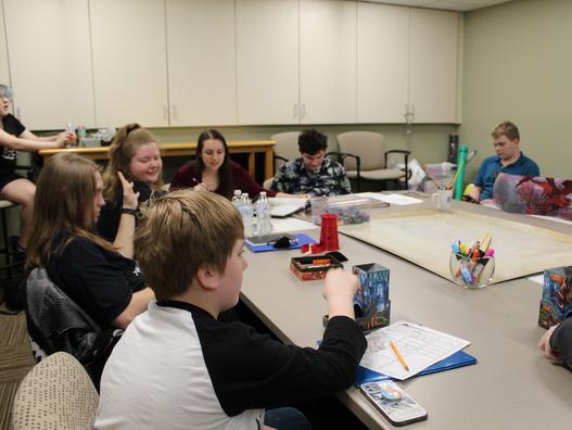 Teens play dungeons and dragons