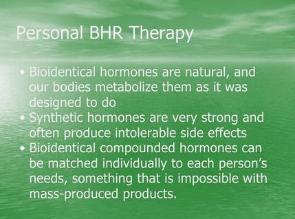 BHRT are Natural vs Synthetic are not