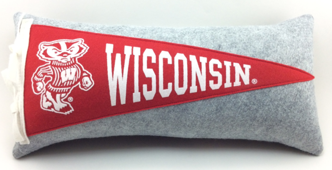wisconsin badgers pillow pet