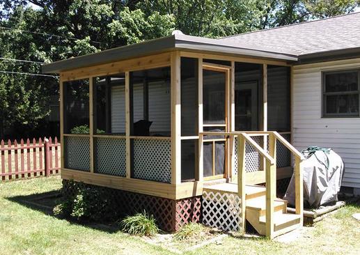Update your existing porch by turning it into a screen room