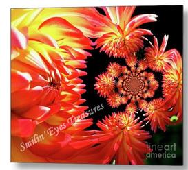 Dahlia Flower Abstract