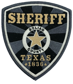 patch Sheriff Goliad County Texas 1836