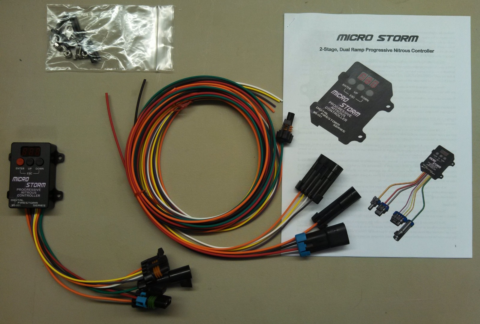 Micro Storm two stage dual ramp progressive nitrous oxide controller