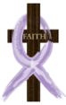Periwinkle Painted Ribbon Stomach Cancer Designs