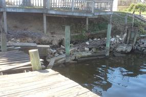 Bulkhead and pier before
