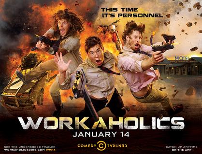 Workaholics Comedy Central season 5 advertising campaign red band