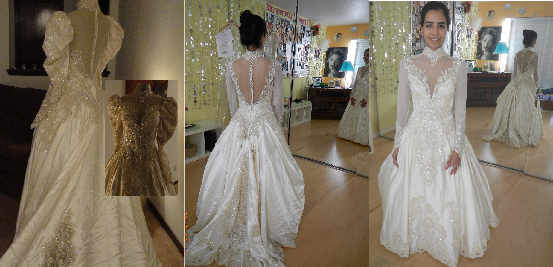 Old wedding dresses clearance redesigned