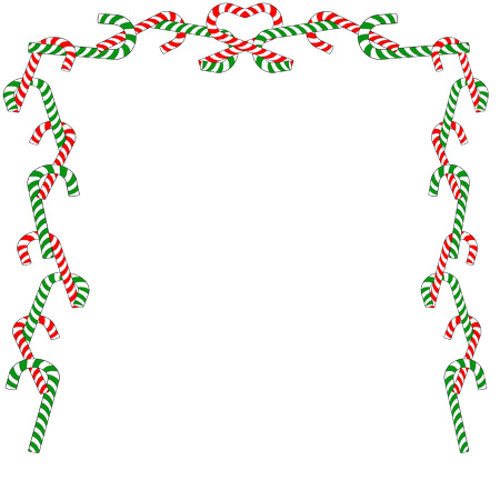 candy cane borders