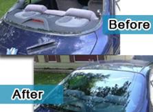 before after auto glass repair