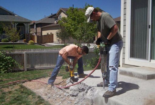 Concrete Patio Removal Patio Concrete Breaking Service Hauling