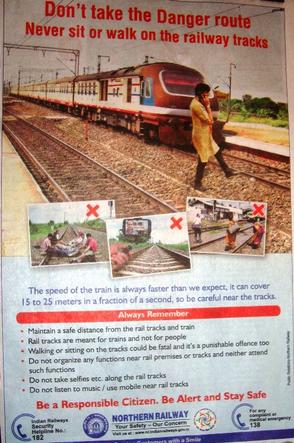 Indian railway advertisement