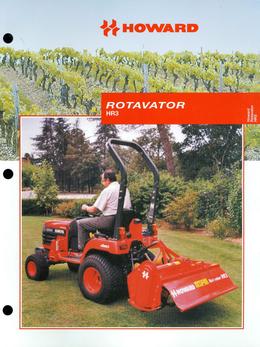 Howard Rotavator Model HR3 Brochure