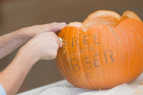 free beer pumpkin carving tech startup