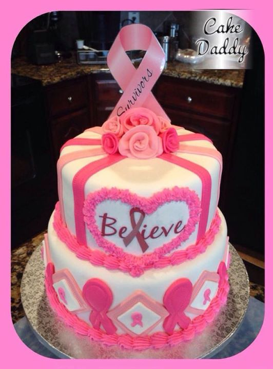 Sam's Cakes: Pink Bra cake for Breast cancer