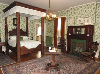 Mr. Cruikshank's Chamber, a Bed and Breakfast room at Rockcliffe Mansion in Hannibal Missouri