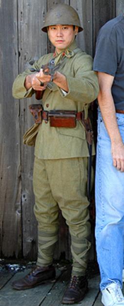 WW2 Japanese Continental winter wool uniform and leather gear
