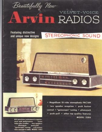 ARVIN 2584 & 5583 RADIO PHOTOFACT 