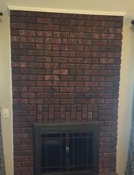 brick fireplace being prepared for flat screen tv to be mounted by Carolina Custom Mounts. Charlotte tv over fireplace installation company
