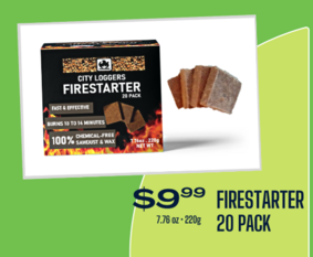 City Loggers Firestarter advertisment