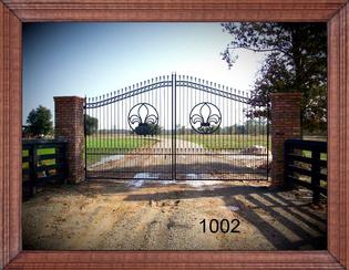 iron driveway gates