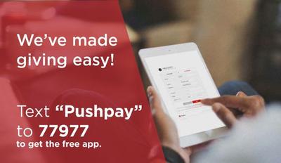 pushpay donation button