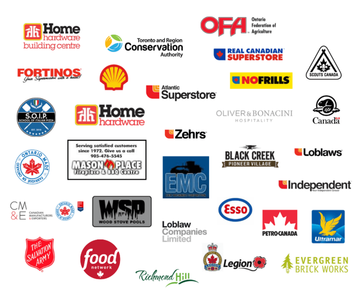 A display of companies and organizations we do business with.
