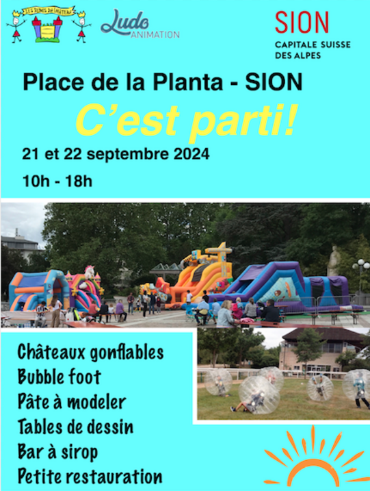 C'est parti la planta sion chateau gonflable les iles, aux iles