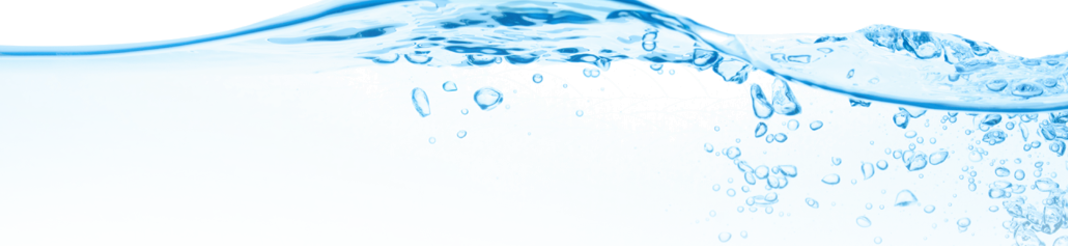 Image of blue water bubbles on transparent background