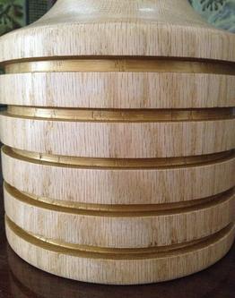 Oak lamp base
