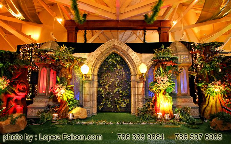 Fairy enchanted forest stage miami quince quinceanera quinces 15 anos party parties