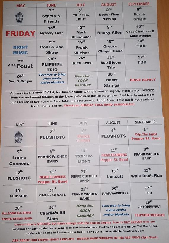 band-schedule