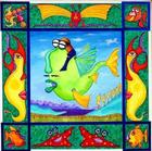 Errol Finn, flying fish, sea life children's decor, fish nursery art, Ian Turner Artist