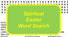 Spiritual Easter Word Search Puzzle with Religious Terms