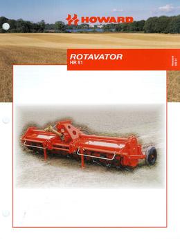 Howard Rotavator Model HR51 Brochure