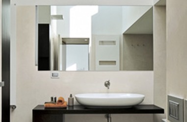 Picture of frameless mirror