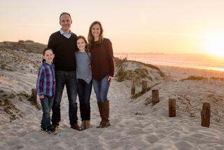 Family Portrait Photography Beach Sunset Pacific Grove Monterey Bay