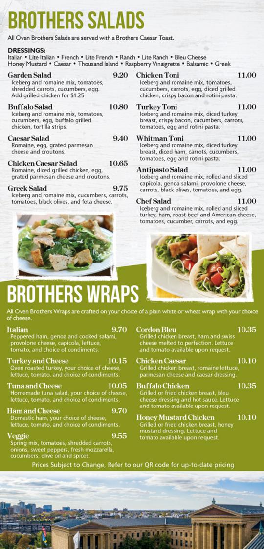 Oven Brothers Menu Page2