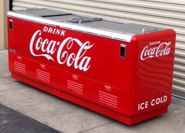 Coca-Cola Quikold Chest Cooler antique soda machine