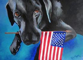 Buy Dog Bless the USA by Kelly Reark on Etsy